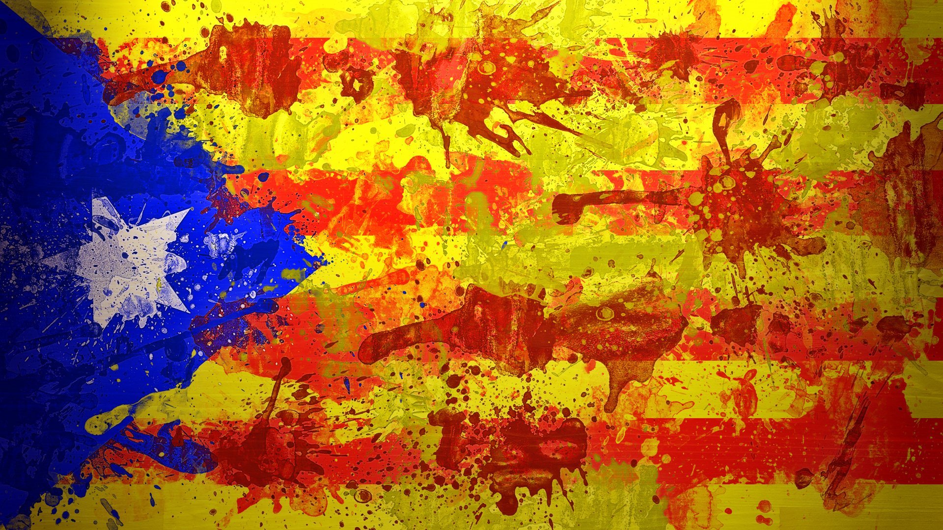 Estelada Unofficial Flag Of The Catalan Lands Flag - Visca Barca Y Visca Catalunya , HD Wallpaper & Backgrounds