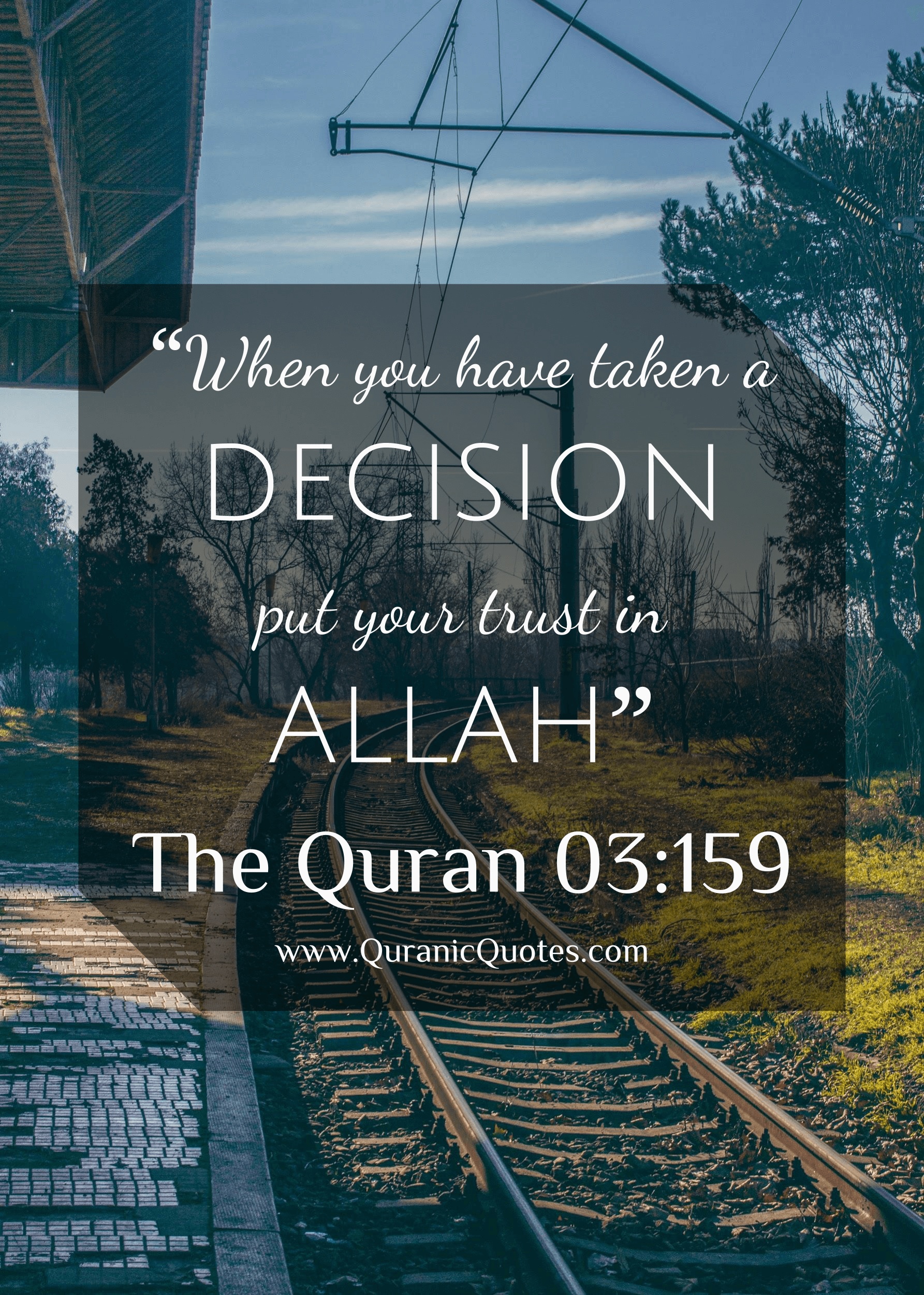 226 The Quran 03 159 Surah Al Imran And By The Mercy - You Have Taken A Decision Put Your Trust In Allah , HD Wallpaper & Backgrounds
