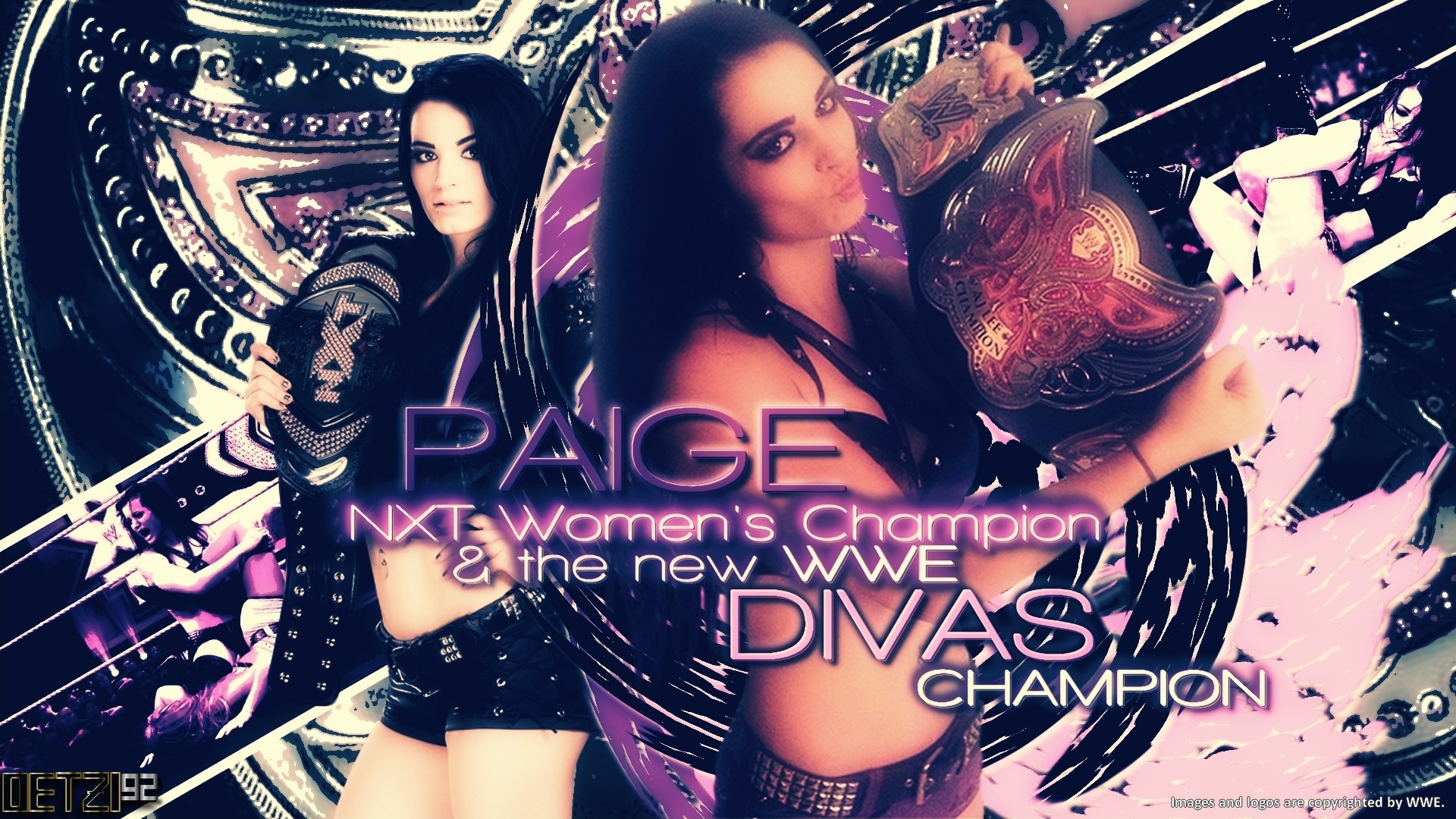 Vocaloid Rin Kagamine Wallpaper - Wwe Paige Divas Champions , HD Wallpaper & Backgrounds