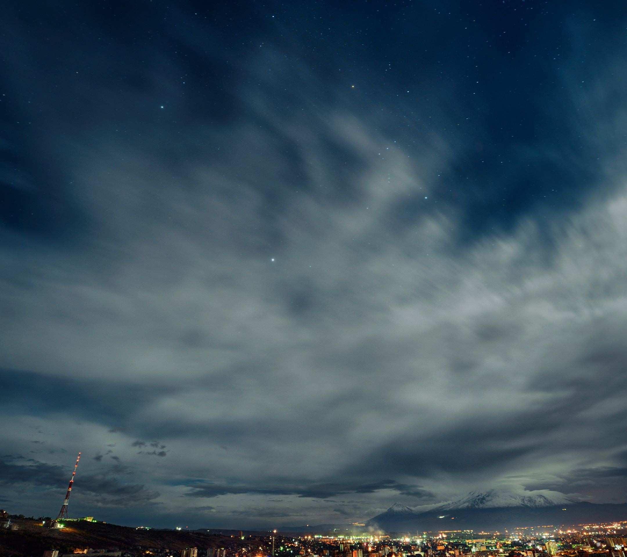 Langit Malam Pemandangan - Night Sky , HD Wallpaper & Backgrounds