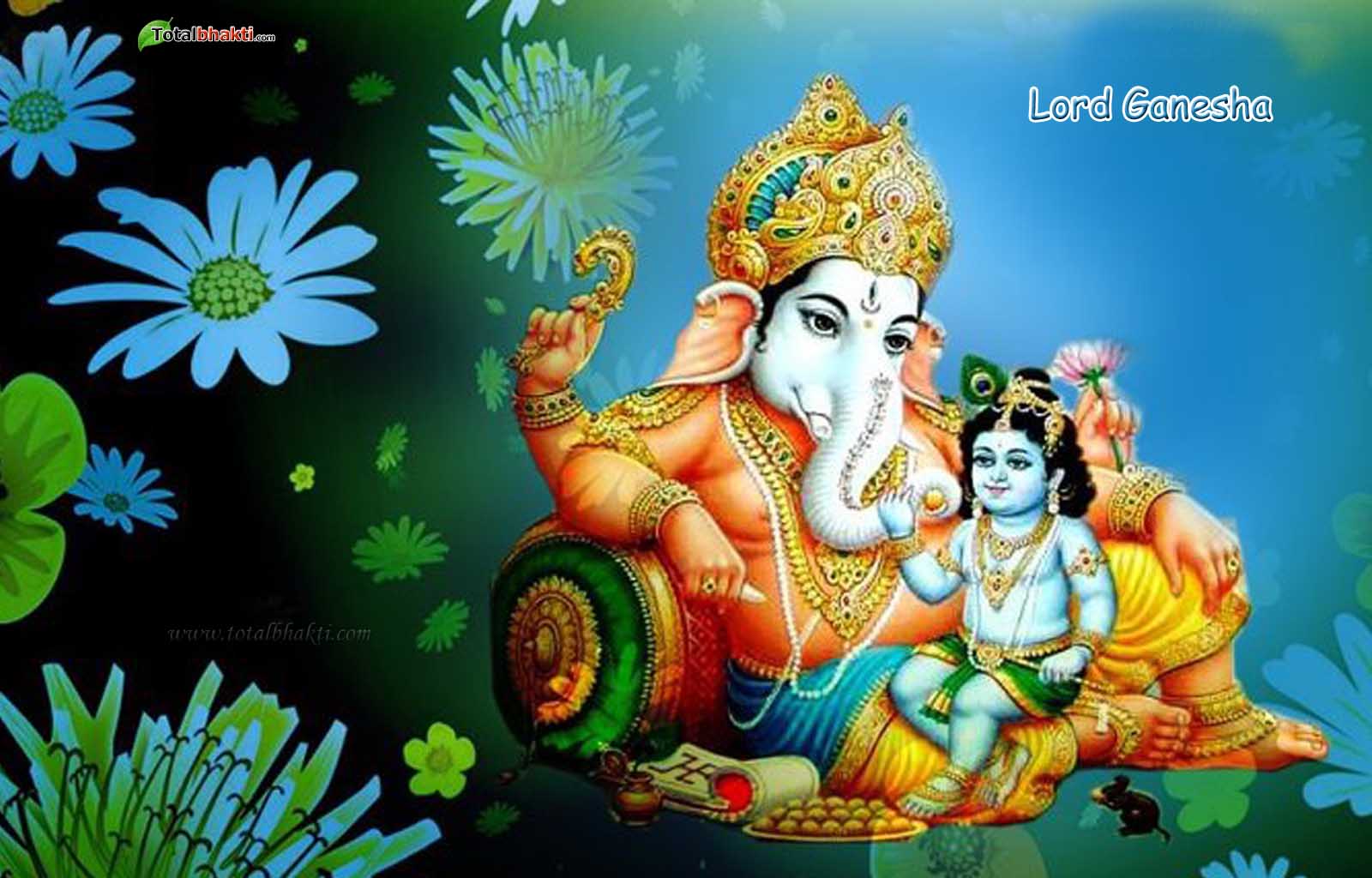 God Vinayaka Wallpapers - Lord Ganesha And Lord Krishna , HD Wallpaper & Backgrounds