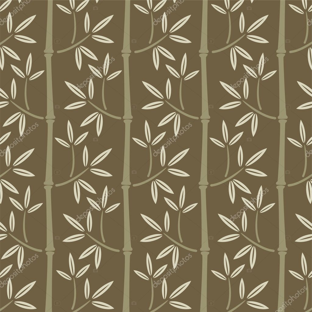 Vector Seamless Bamboo Wallpaper Stock Vector - Bamboo , HD Wallpaper & Backgrounds