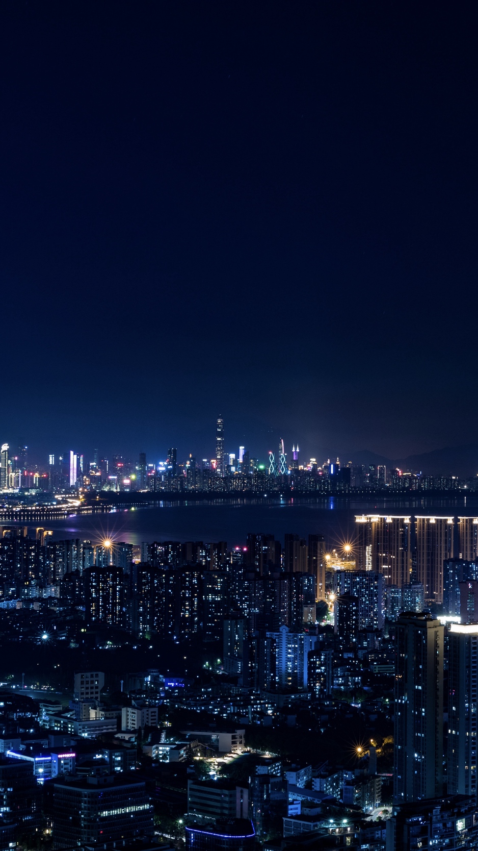 Wallpaper Night City, City Lights, Metropolis, Night - City Lights At Night Iphone , HD Wallpaper & Backgrounds