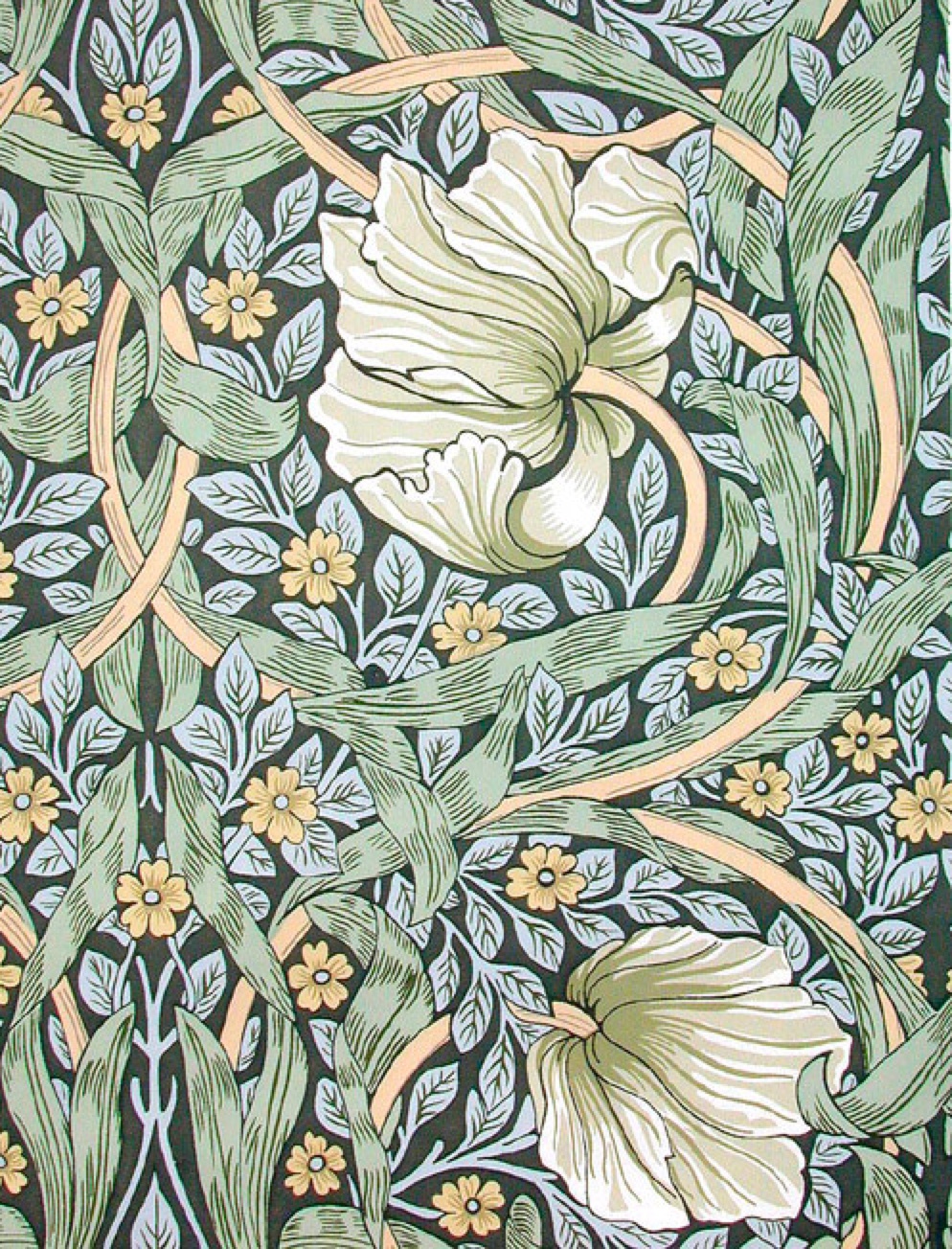 Bird And Pomegranate Wallpaper From Morris And Co - Art Nouveau Wallpaper Iphone , HD Wallpaper & Backgrounds