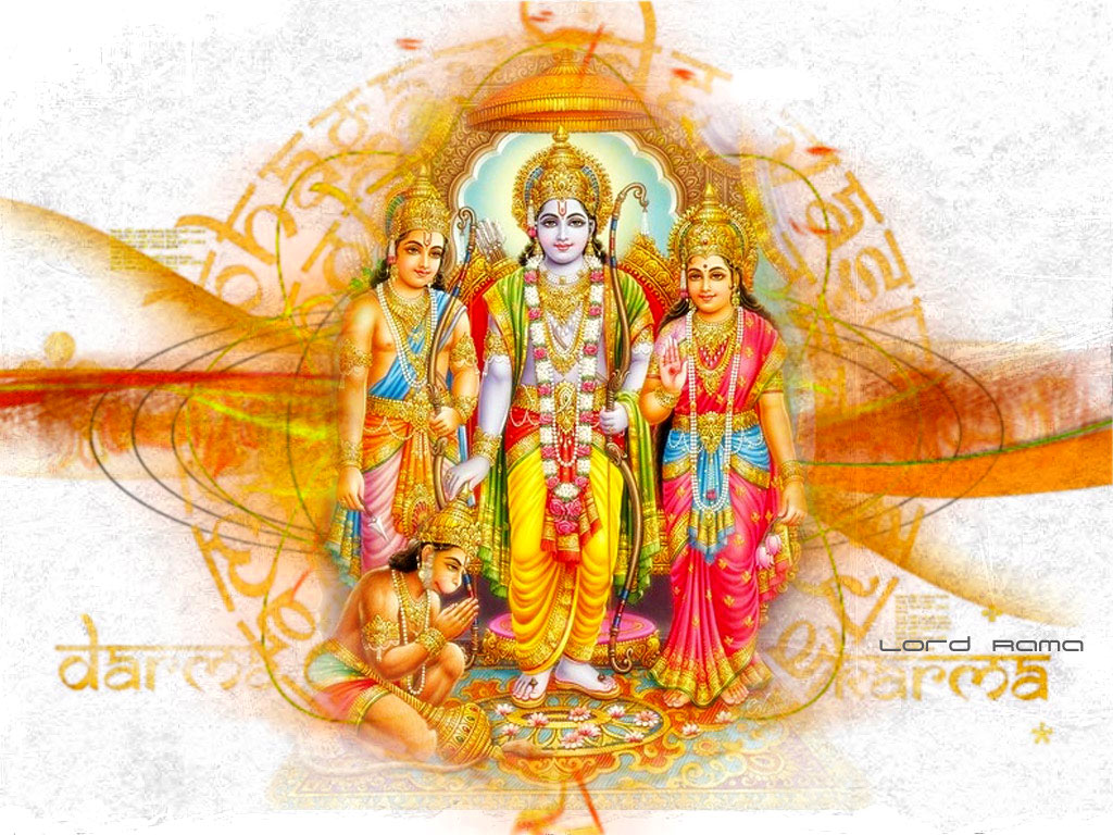 Sri Rama Navami - Jai Raghunandan Jai Siyaram , HD Wallpaper & Backgrounds