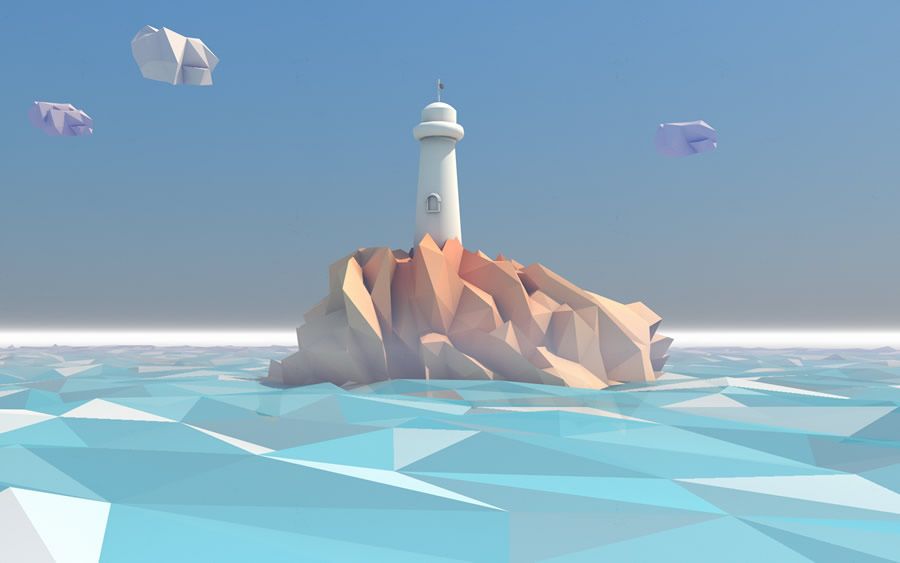 Low Poly Sea Background , HD Wallpaper & Backgrounds