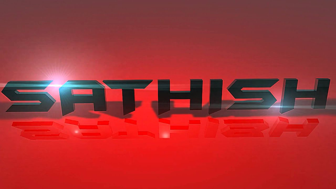 Sathish Animation - Satish Name In 3d , HD Wallpaper & Backgrounds