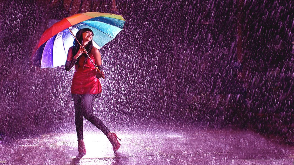 Happy Sawan Girl Image, हैप्पी सावन इमेज - Cute Girl In Rain Hd , HD Wallpaper & Backgrounds