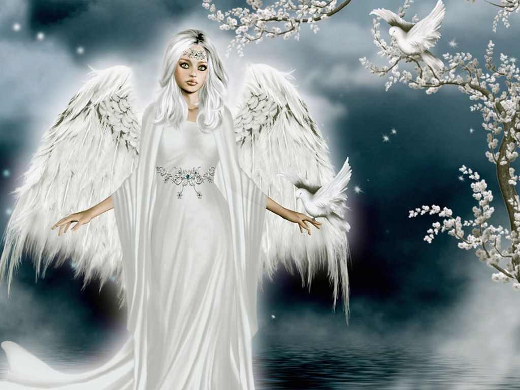Pari Wallpaper Angel - Angel In White Dress , HD Wallpaper & Backgrounds