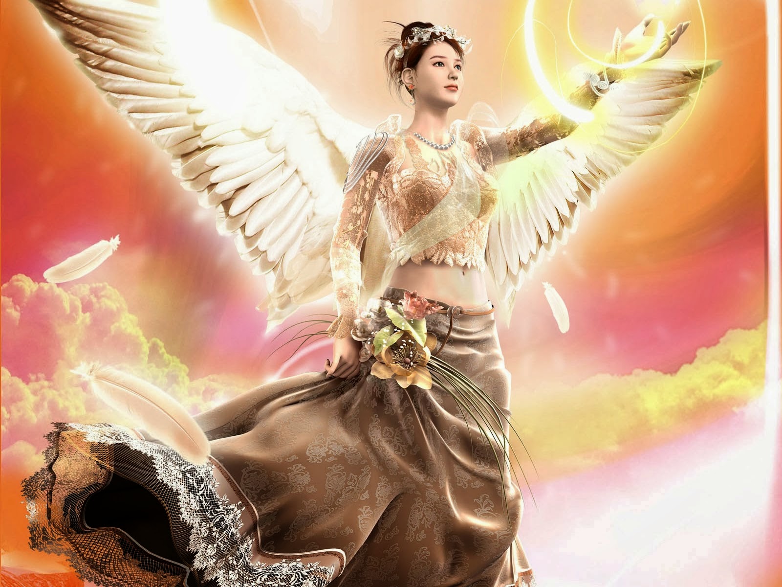 Pari Wallpaper Angel - Beautiful Angel , HD Wallpaper & Backgrounds