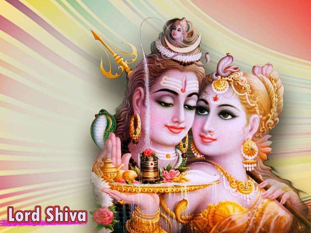 Beautiful Lord Shiva With Happy Maha Shivaratri Wallpaper - Lord Shiva And Parvati Hd , HD Wallpaper & Backgrounds