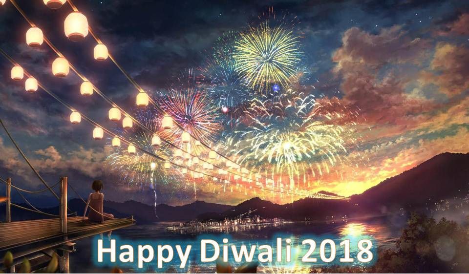Diwali Lights From China - Anime Wallpaper Fireworks Anime , HD Wallpaper & Backgrounds