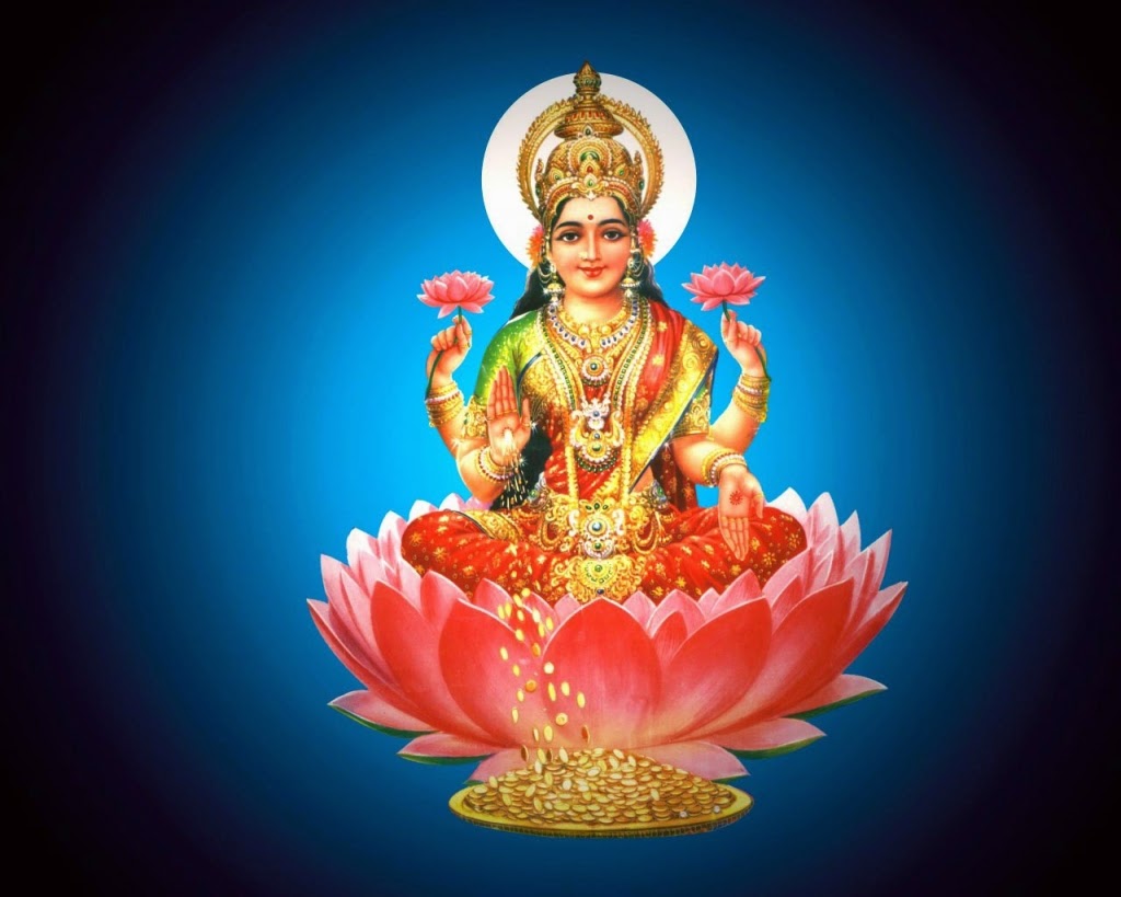 Gods Wallpapers Hindu God Wallpapers - Goddess Lakshmi , HD Wallpaper & Backgrounds