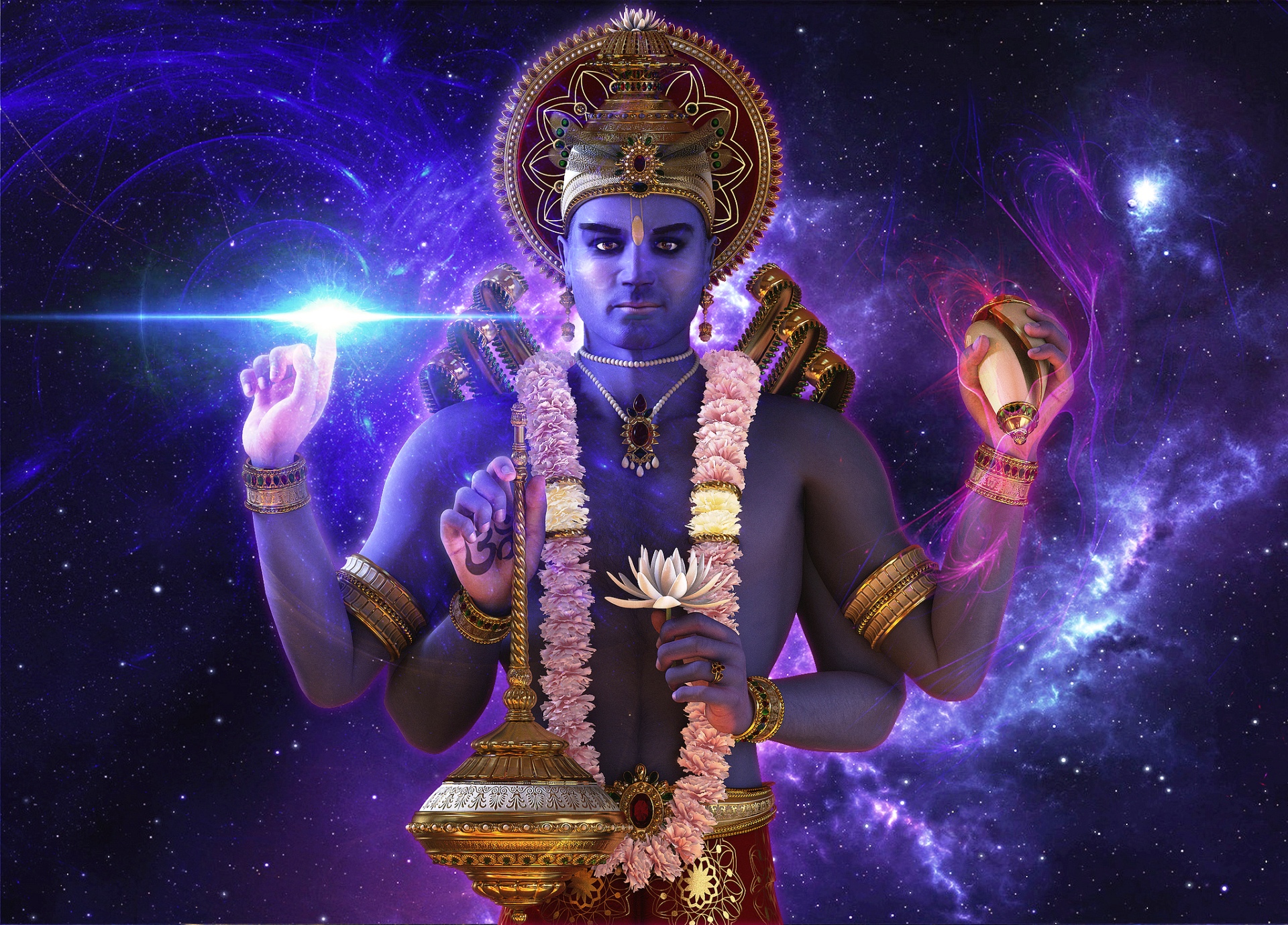 3d Lord Vishnu 4k God Vishnu Latest Desktop Wallpapers - Lord Vishnu 3d , HD Wallpaper & Backgrounds