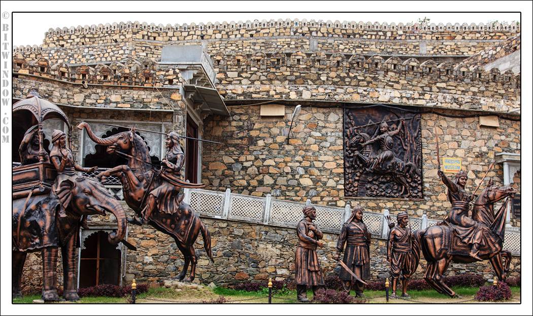 Statues Depicting Battle Of Haldighati - Maharana Pratap Museum , HD Wallpaper & Backgrounds