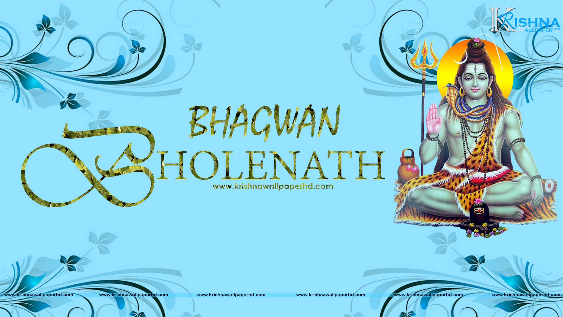 Bhagwan Bholenath Full Hd Size Wallpaper Free Download - Calligraphy , HD Wallpaper & Backgrounds