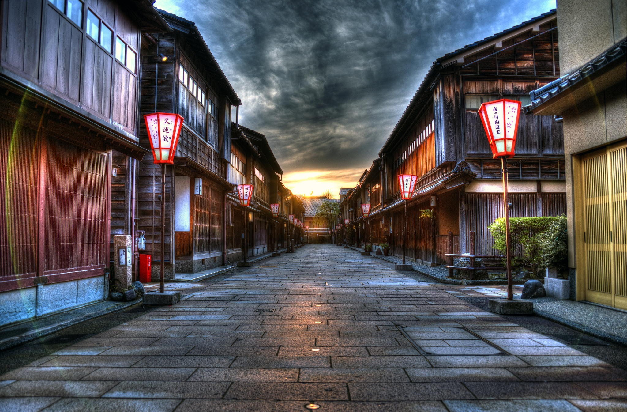 Streets Of Kanazawa - Desktop Wallpaper Street Japan , HD Wallpaper & Backgrounds