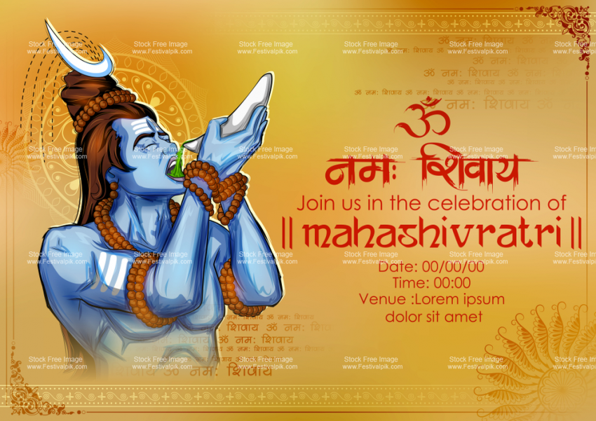 Happy Mahashivratri Photo - Maha Shivratri Vector , HD Wallpaper & Backgrounds