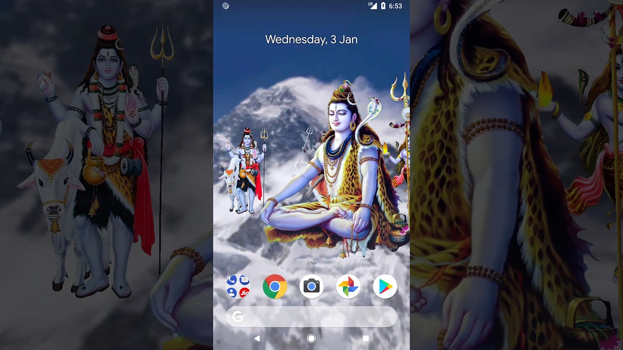 4d Shiv Android Mobile App, Live Wallpaper - Illustration , HD Wallpaper & Backgrounds