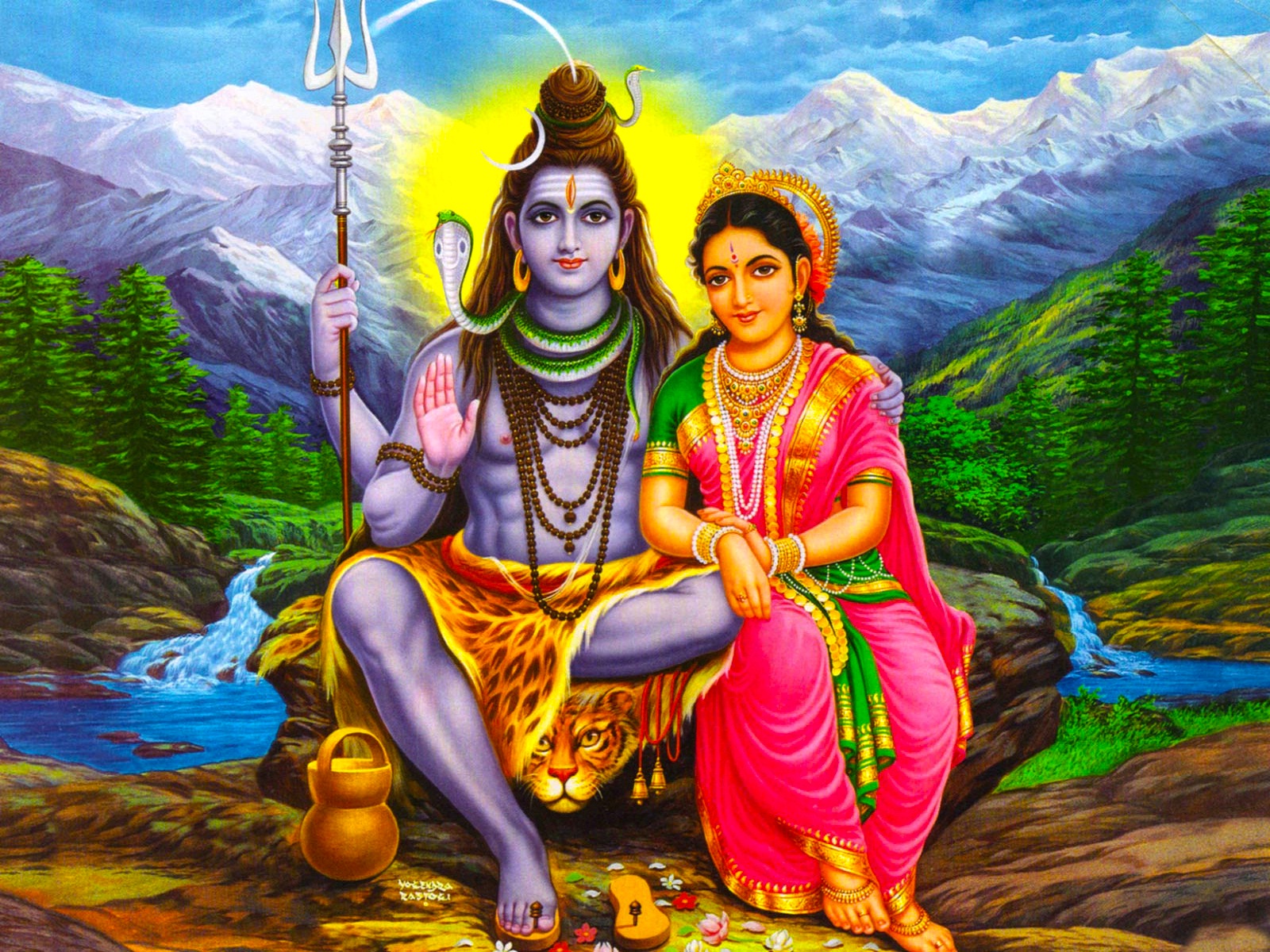 Free Download Mata Parvati Wallpapers - Lord Shiva And Maa ...
