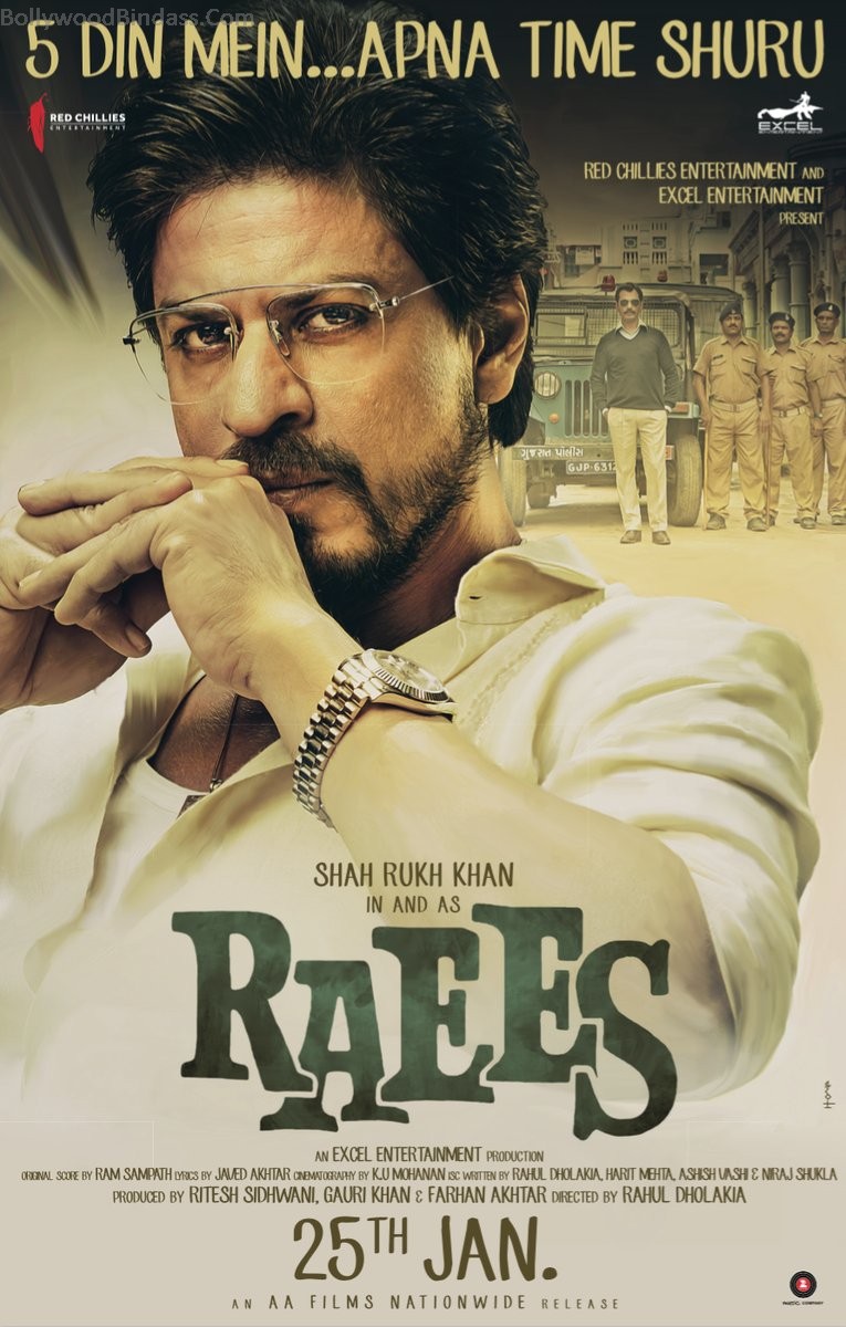 Raees Movie Latest Poster - Raees Movie Poster Hd , HD Wallpaper & Backgrounds