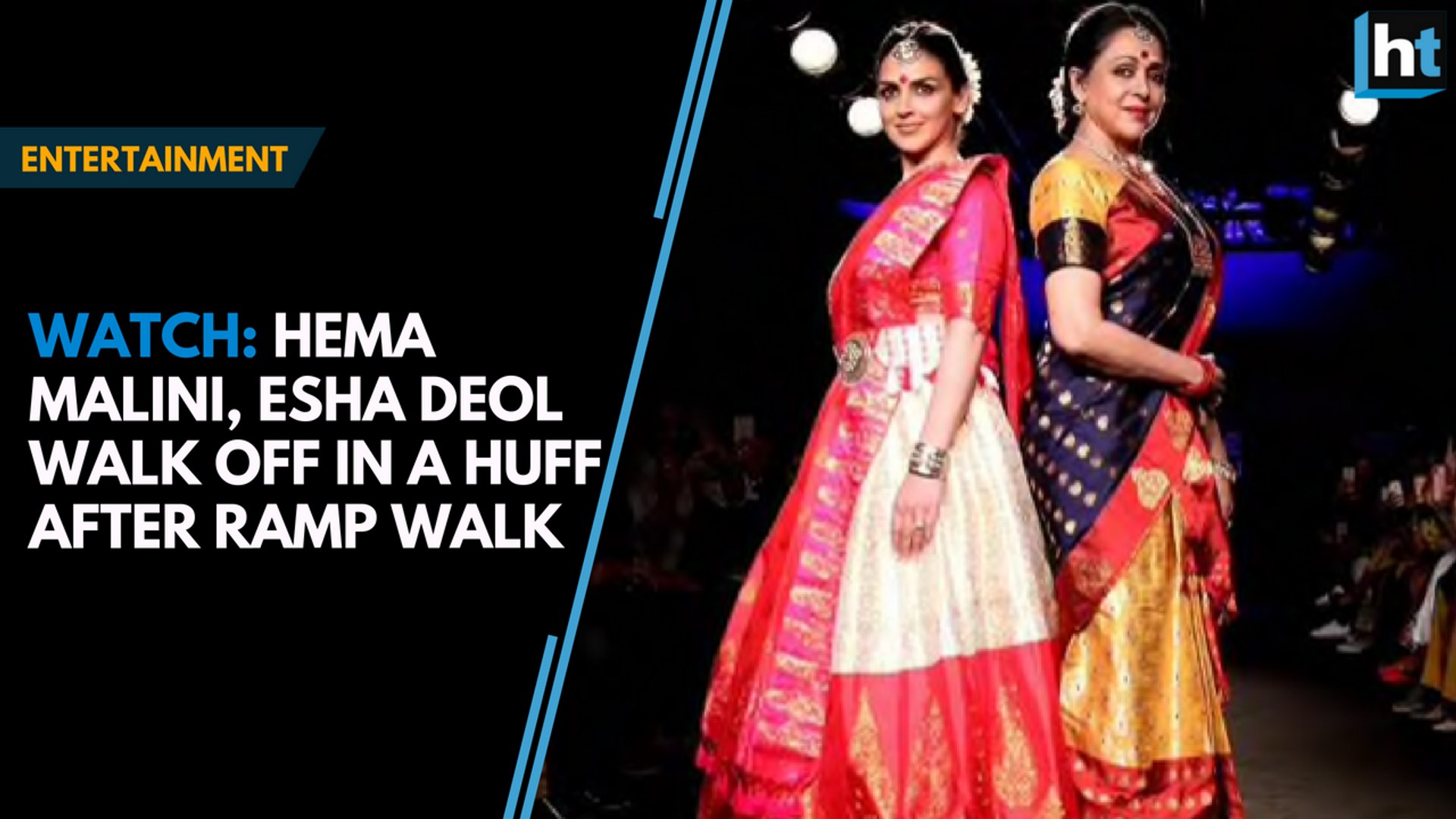 Hema Malini, Esha Deol Walk Off In A Huff After Ramp - Silk , HD Wallpaper & Backgrounds