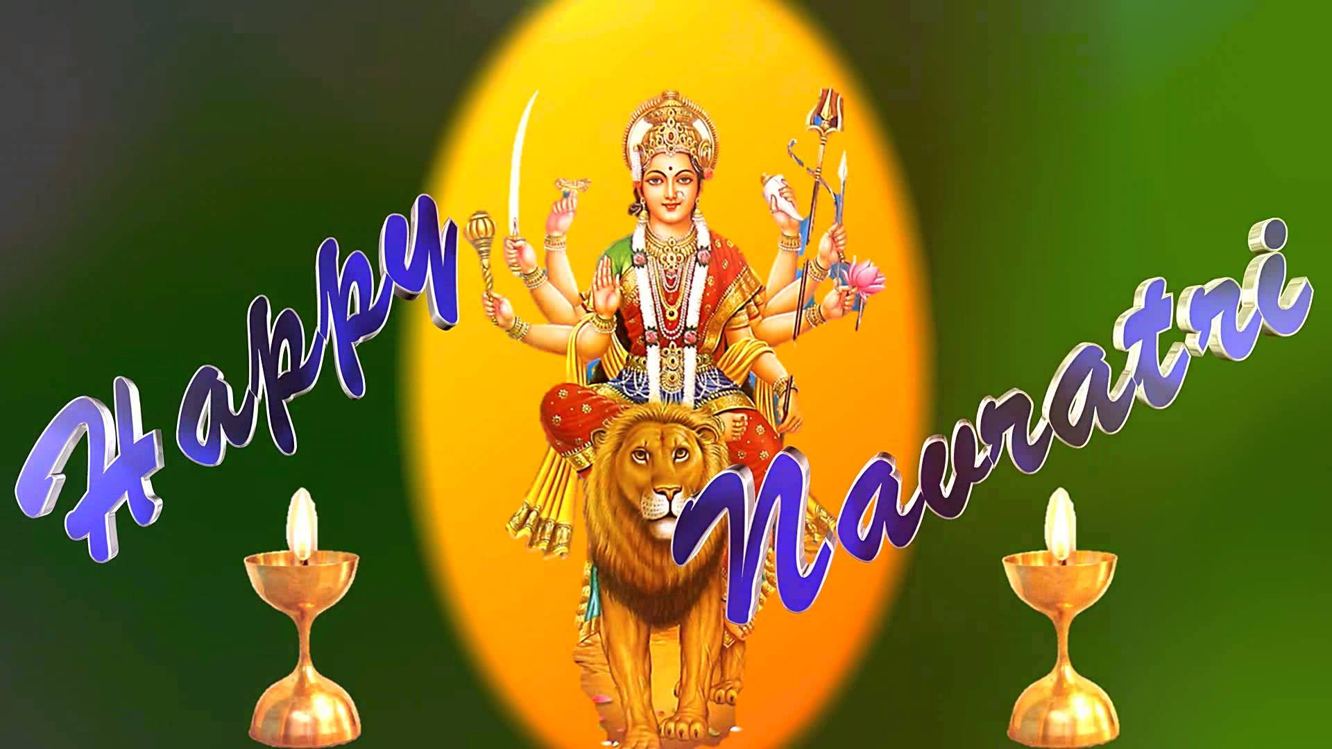 Animated Navratri Wallpapers Hd - Maa Durga , HD Wallpaper & Backgrounds