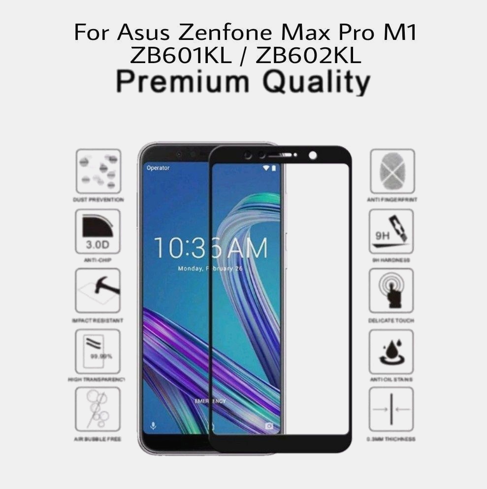 Fitur Crystal Case For Asus Zenfone Max Pro M1 Zb602kl - Tempered Glass Full Asus Zenfone Max Pro M1 , HD Wallpaper & Backgrounds