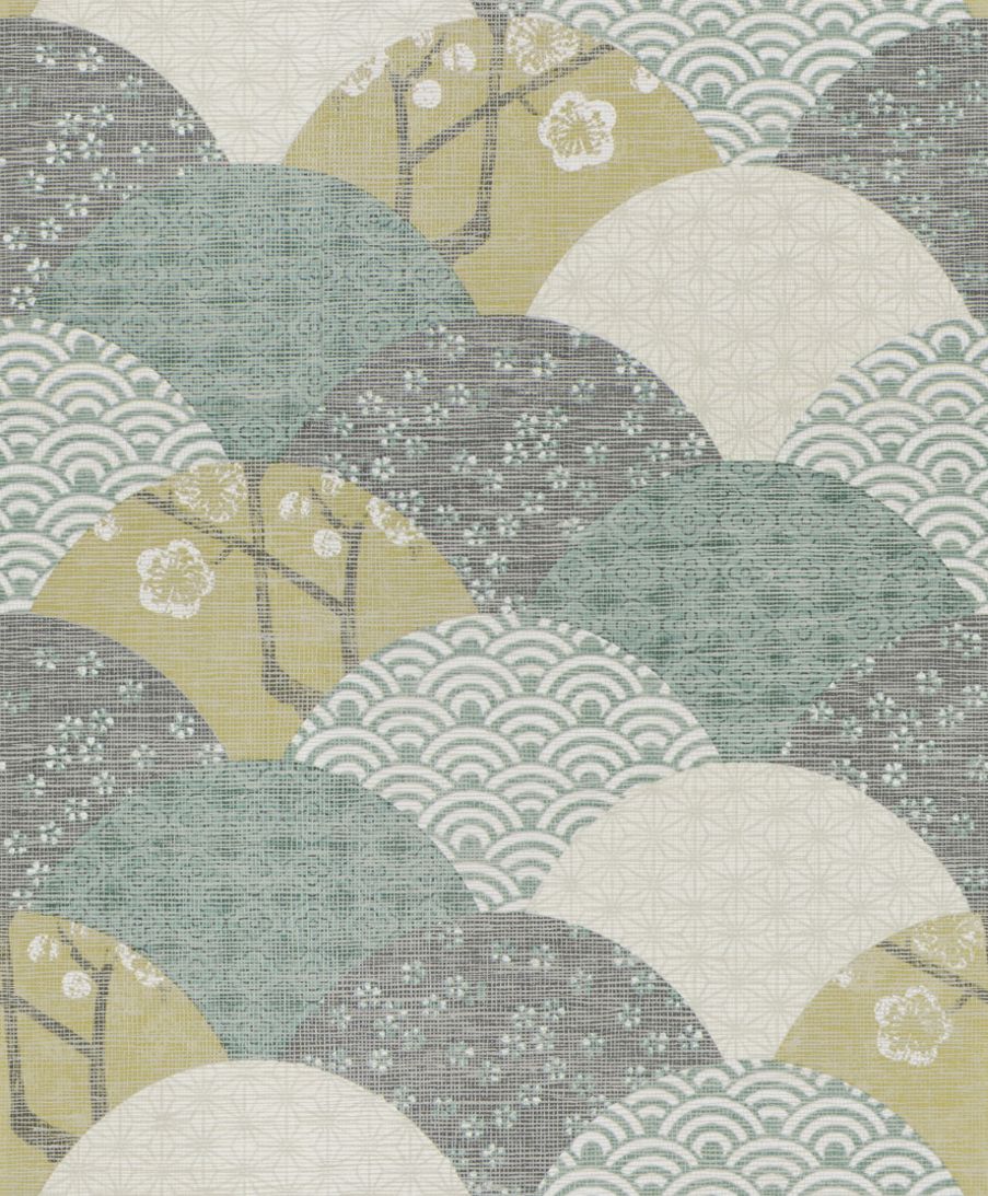 Jab Anstoetz Okinawa Green Wallpaper Main Image - Patchwork , HD Wallpaper & Backgrounds