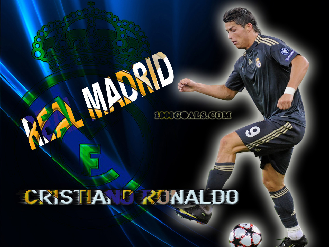 Wallpaper Ronaldo Bergerak - Cristiano Ronaldo Wallpaper Real Madrid , HD Wallpaper & Backgrounds