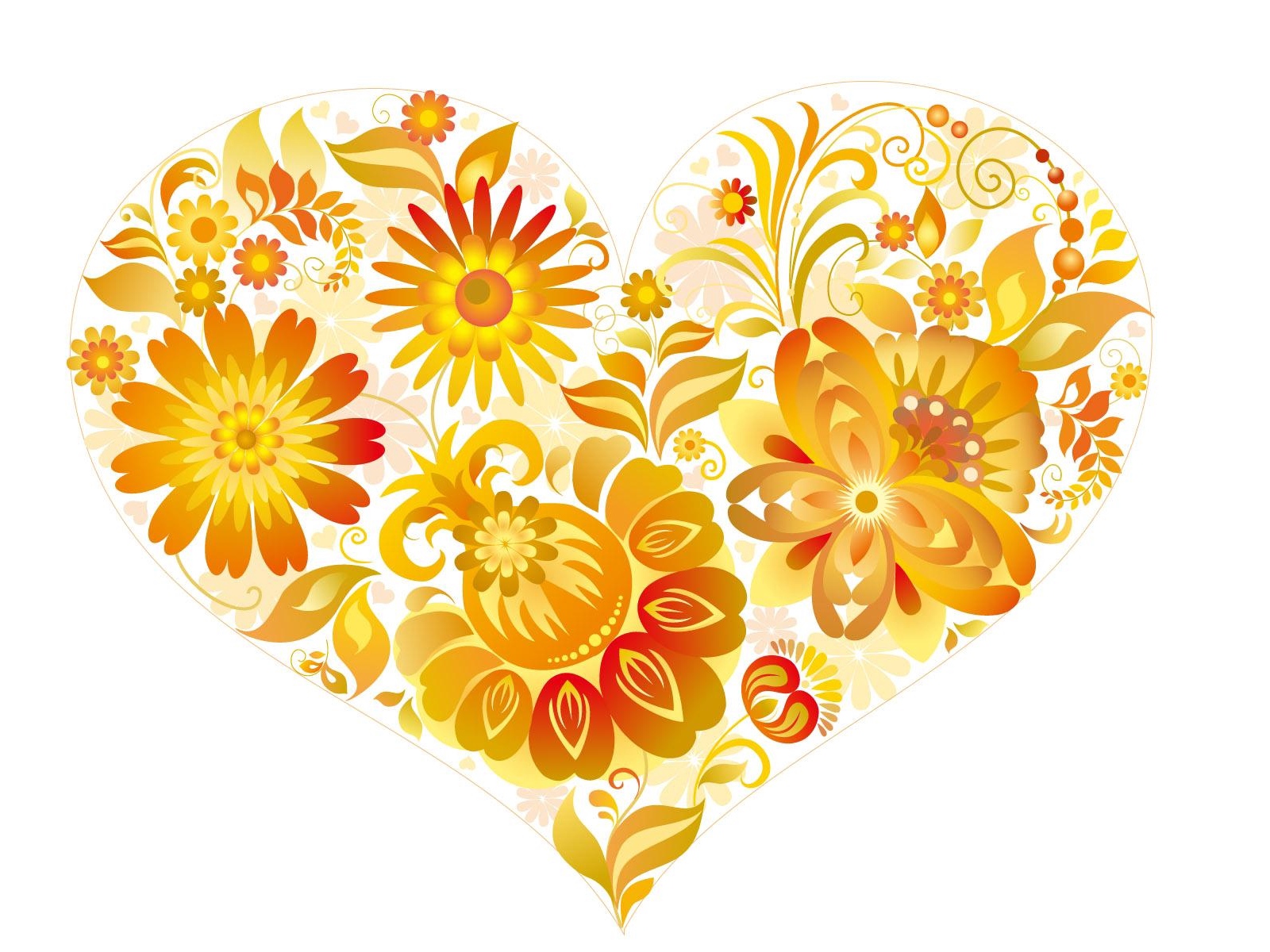 Wallpaper Hearts, Flowers, Patterns - Flower Design For Heart , HD Wallpaper & Backgrounds