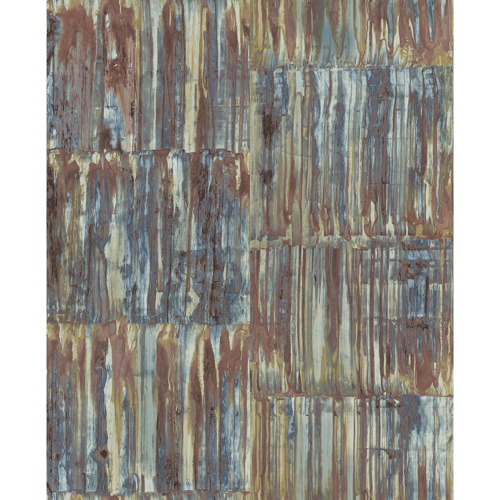 A Street Patina Panels Multi Color Metal Wallpaper - Wallpaper , HD Wallpaper & Backgrounds