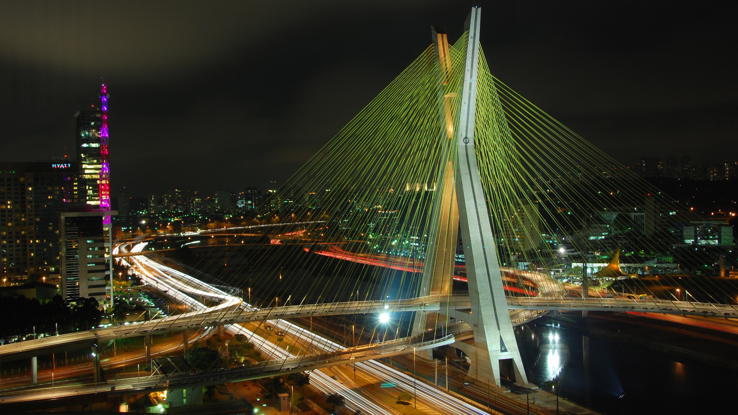 Octavio Frias De Oliveira Bridge Cityscape Wallpaper - Sao Paulo Tatil , HD Wallpaper & Backgrounds