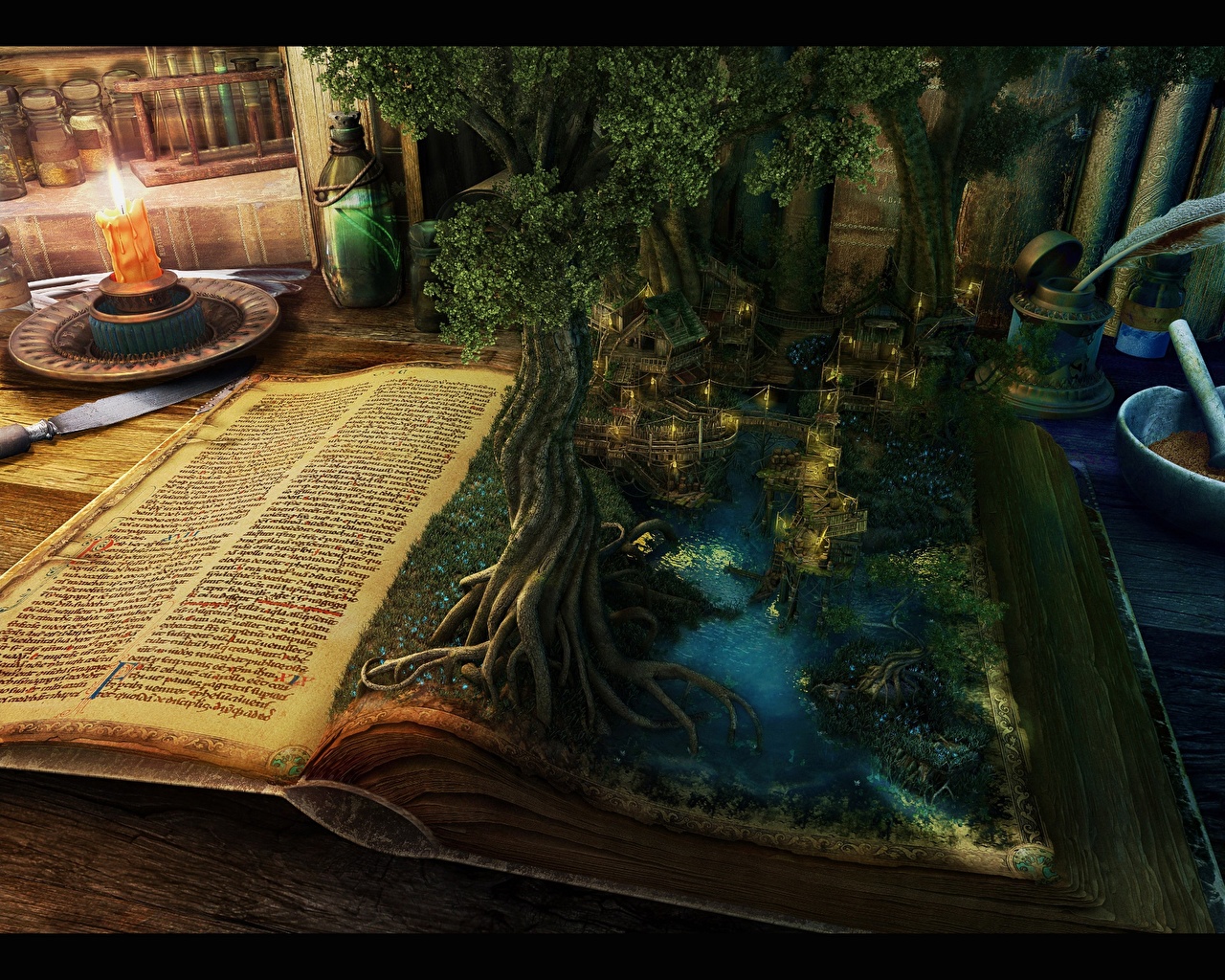 Fantasy Art Books , HD Wallpaper & Backgrounds