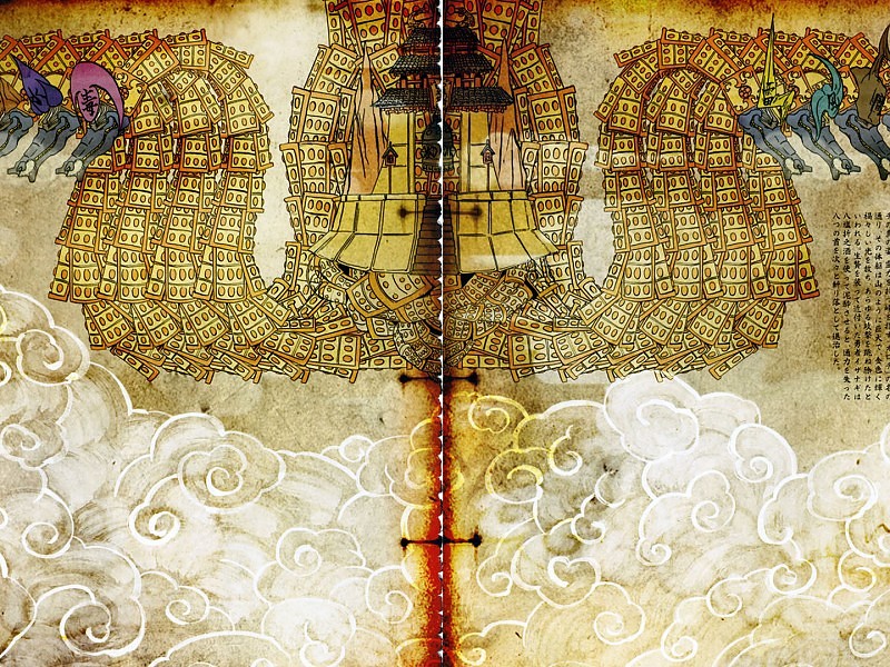 Libro Antiguo Fondo De Pantalla Hd - Okami True Orochi Art , HD Wallpaper & Backgrounds
