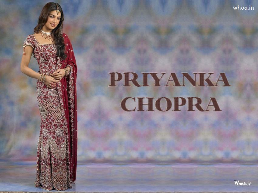 Priyanka Chopra Wedding Dress , HD Wallpaper & Backgrounds