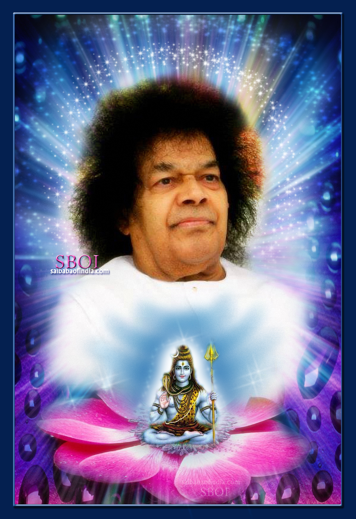 Sathya Sai Baba Om Sai Shiva- Sai Baba Wallpaper Hd - Sathya Sai Baba Wallpaper Hd , HD Wallpaper & Backgrounds