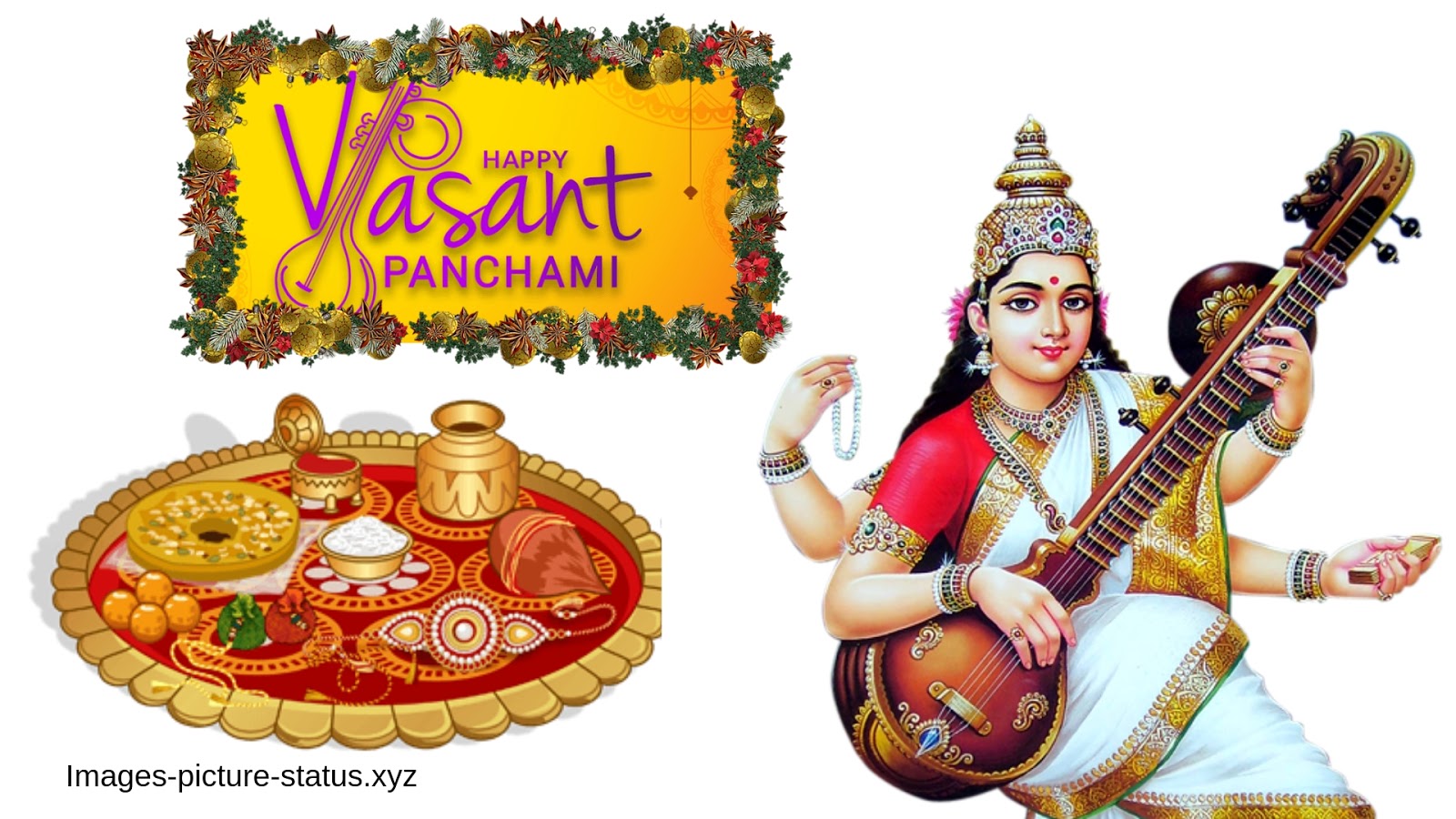 500 Vasant Panchami Pictures, Vasant Panchami Free - Maa Saraswati Png Hd , HD Wallpaper & Backgrounds