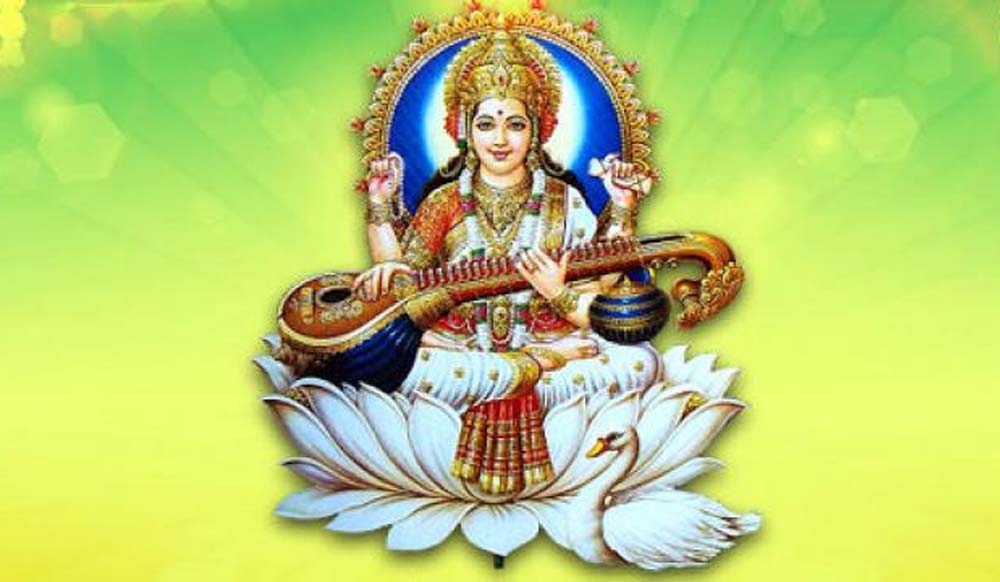 May The Goddess Of Knowledge, Language, Music And Arts - Basant Panchami , HD Wallpaper & Backgrounds