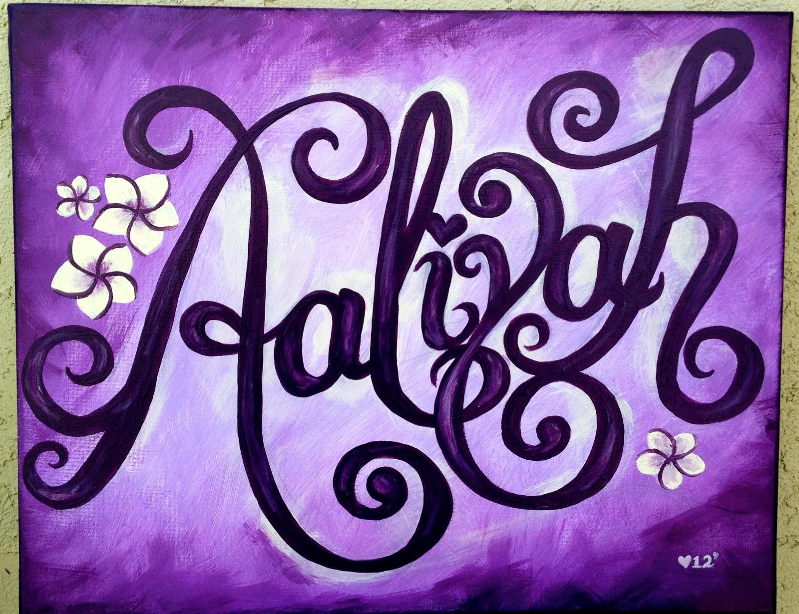 Nani Name Wallpapers - Aaliyah Name Designs , HD Wallpaper & Backgrounds
