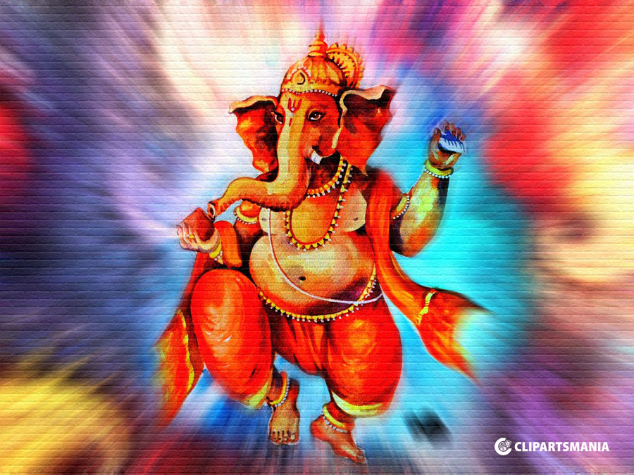 Lord Ganesh Hd Painting - Vinayagar Painting Images Hd , HD Wallpaper & Backgrounds