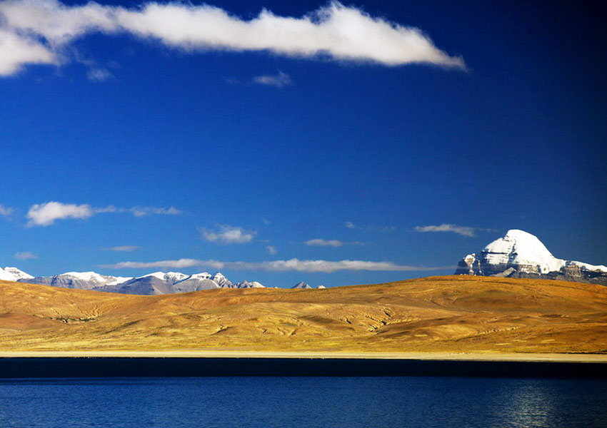 Mount Kailash And Lake Manasarovar - Mount Kailash Manasarovar Hd , HD Wallpaper & Backgrounds