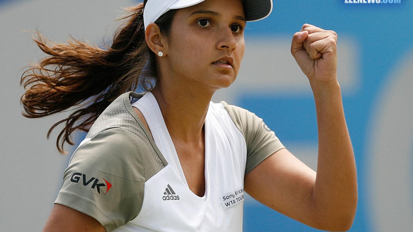 Download Wallpaper Sania Mirza - Sania Mirza With Name , HD Wallpaper & Backgrounds