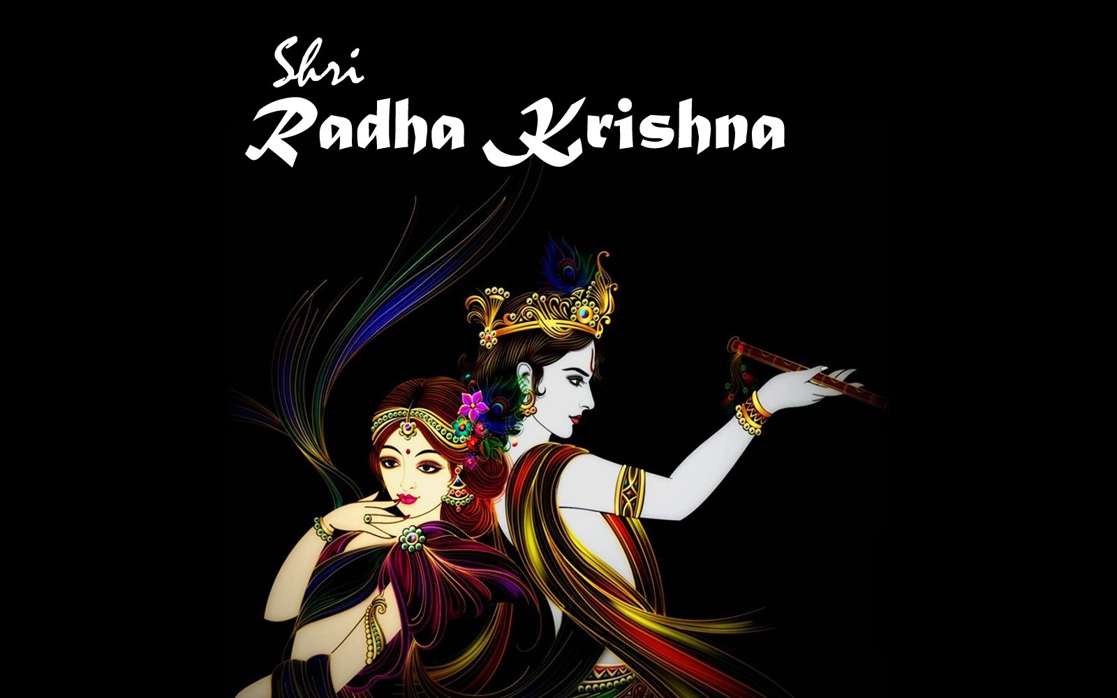 Best Awesome & Cool Hd Wallpaper Of Shri Radha Krishna - Shri Radhe Krishna Hd , HD Wallpaper & Backgrounds