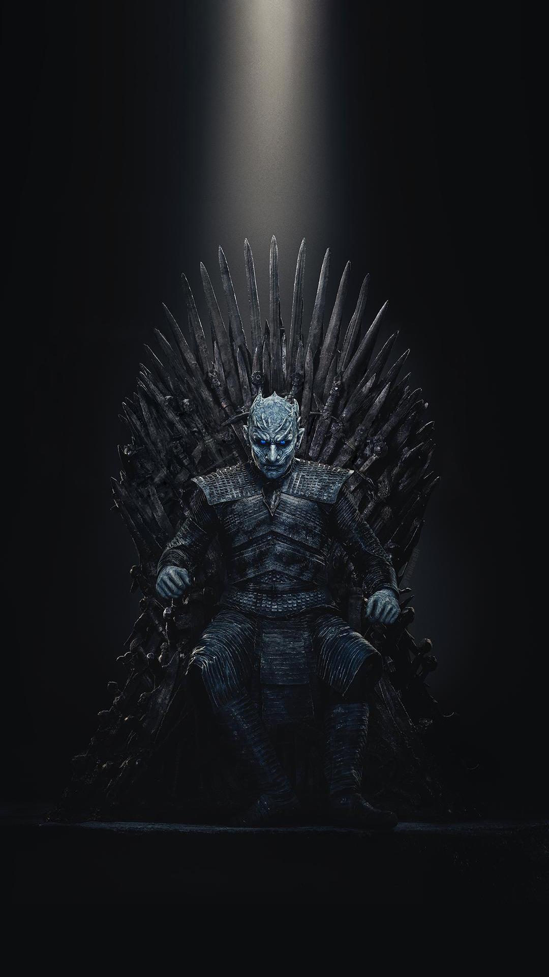 Spoilers[spoilers] Night King Iron Throne Wallpaper - Night King Sits On Iron Throne , HD Wallpaper & Backgrounds