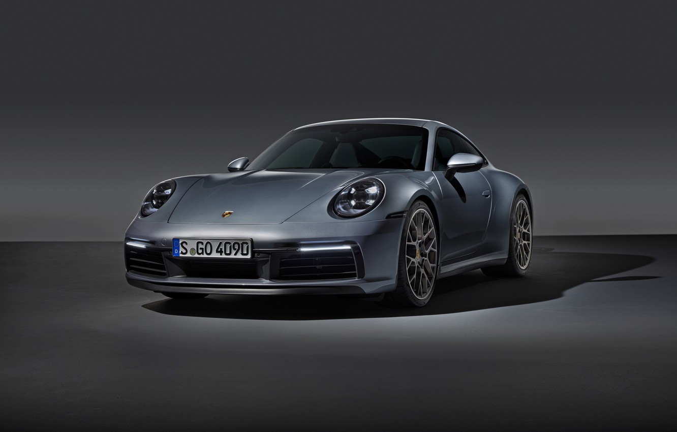 Photo Wallpaper Grey, Background, Coupe, 911, Porsche, - Porsche 911 2019 Price , HD Wallpaper & Backgrounds