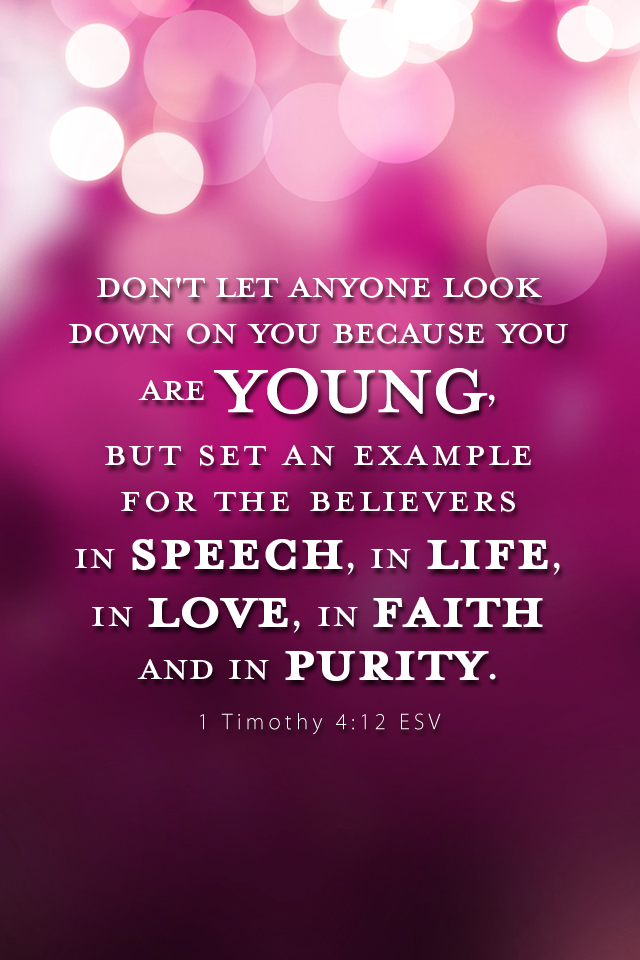 1 Timothy - 1 Timothy 4 12 , HD Wallpaper & Backgrounds