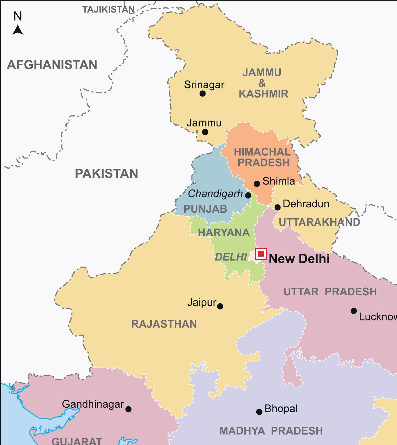 India Political Wall Map, - Atlas , HD Wallpaper & Backgrounds