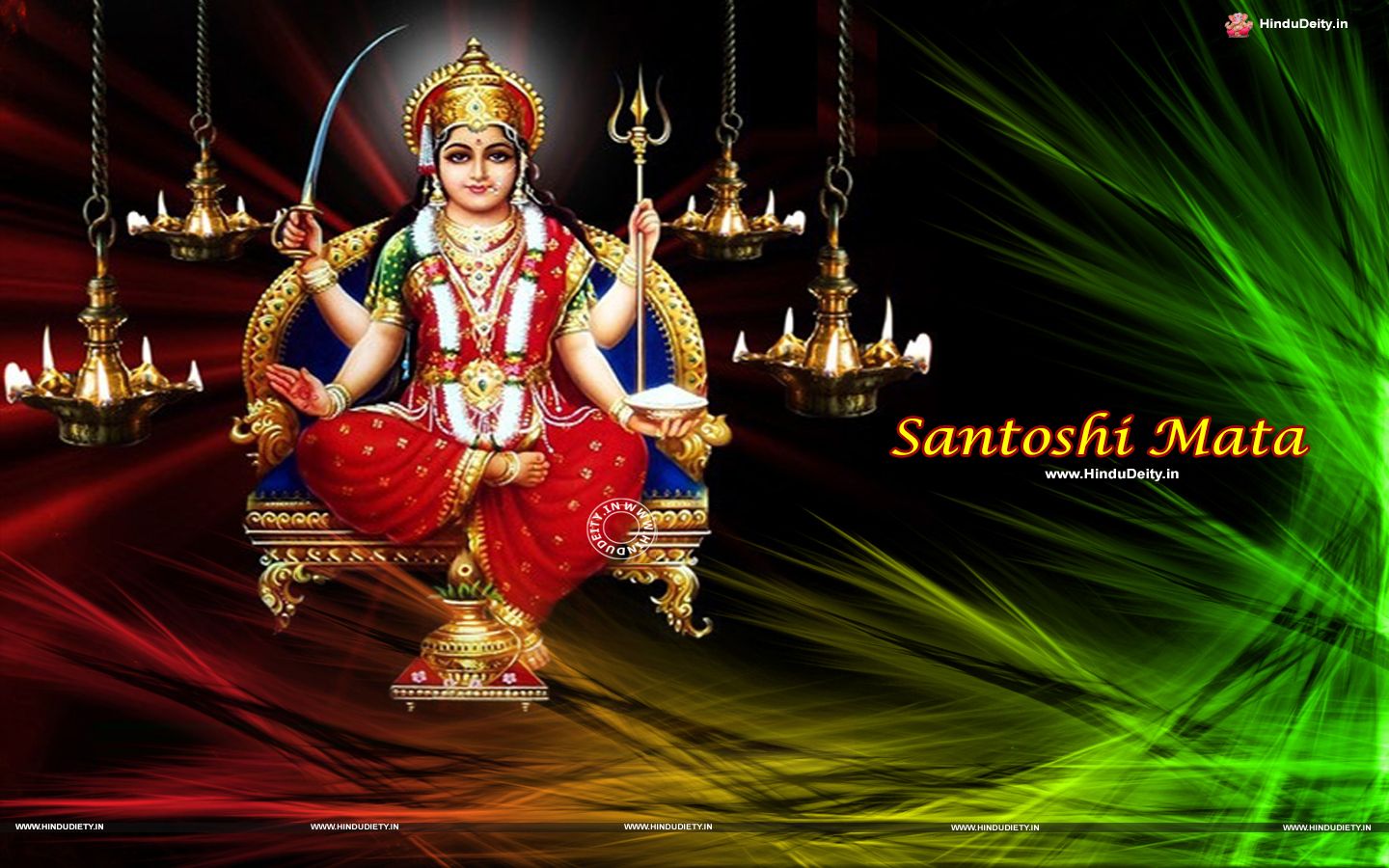 Santoshi Maa Wallpapers , Images & Photos Download - Good Morning Jai Santoshi Maa , HD Wallpaper & Backgrounds