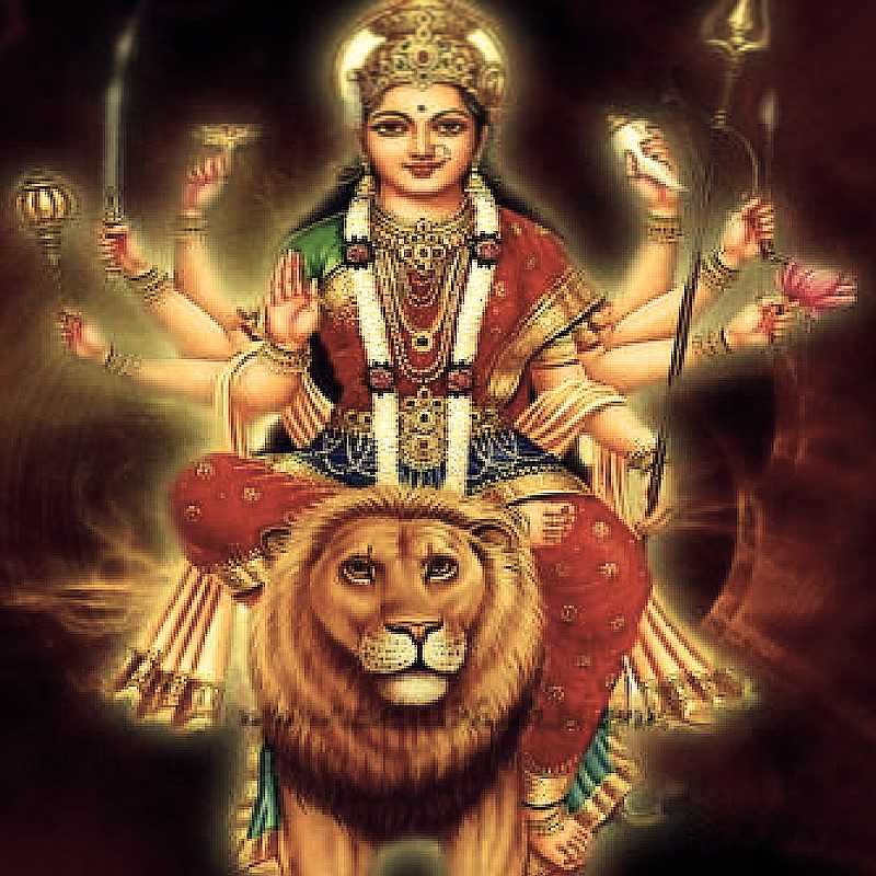 Maa Durga Hd Wallpaper - Navarathri Wishes In Malayalam , HD Wallpaper & Backgrounds